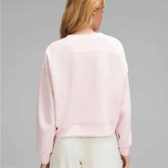 Lululemon softstreme Flush Pink Crew Neck oversized Sweater - Picture 3 of 3